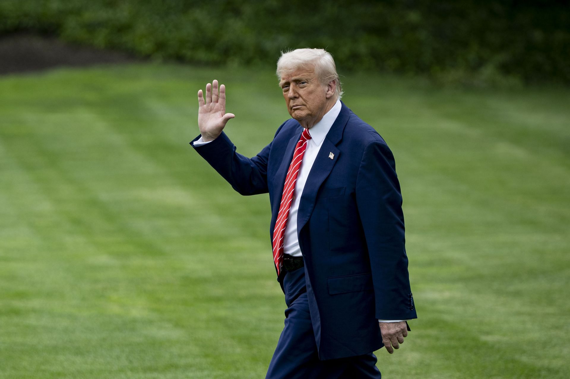 US President Donald Trump departs the White House for a visit to Pennsylvania - (Image via Getty)